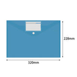 Maxbell 10 Pieces File Folder with Label Pocket for Bill Receipt Cards Business Trip blue