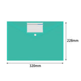 Maxbell 10 Pieces File Folder with Label Pocket for Bill Receipt Cards Business Trip green