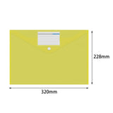 Maxbell 10 Pieces File Folder with Label Pocket for Bill Receipt Cards Business Trip yellow