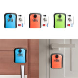 Maxbell Keys Lock Box Security Lock Box for Homestay House Keys Room Cards Apartment Blue