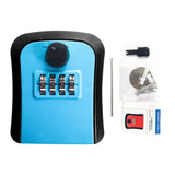 Maxbell Keys Lock Box Security Lock Box for Homestay House Keys Room Cards Apartment Blue
