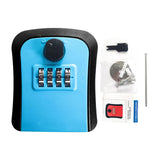 Maxbell Keys Lock Box Security Lock Box for Homestay House Keys Room Cards Apartment Blue