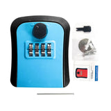 Maxbell Keys Lock Box Security Lock Box for Homestay House Keys Room Cards Apartment Blue