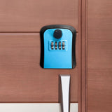 Maxbell Keys Lock Box Security Lock Box for Homestay House Keys Room Cards Apartment Blue