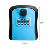 Maxbell Keys Lock Box Security Lock Box for Homestay House Keys Room Cards Apartment Blue