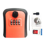 Maxbell Keys Lock Box Security Lock Box for Homestay House Keys Room Cards Apartment Orange