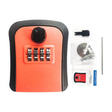 Maxbell Keys Lock Box Security Lock Box for Homestay House Keys Room Cards Apartment Orange