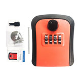 Maxbell Keys Lock Box Security Lock Box for Homestay House Keys Room Cards Apartment Orange