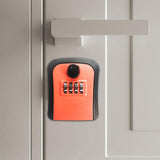 Maxbell Keys Lock Box Security Lock Box for Homestay House Keys Room Cards Apartment Orange