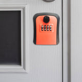 Maxbell Keys Lock Box Security Lock Box for Homestay House Keys Room Cards Apartment Orange