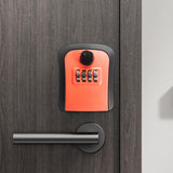 Maxbell Keys Lock Box Security Lock Box for Homestay House Keys Room Cards Apartment Orange