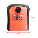 Maxbell Keys Lock Box Security Lock Box for Homestay House Keys Room Cards Apartment Orange