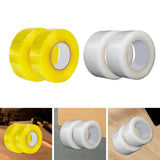 Maxbell Maxbell 2 Pieces Packing Tape 196 Yard Clear Packing Tape for Warehouse Box Pet Hair Clear Yellow