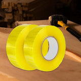 Maxbell Maxbell 2 Pieces Packing Tape 196 Yard Clear Packing Tape for Warehouse Box Pet Hair Clear Yellow