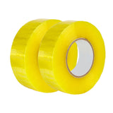 Maxbell Maxbell 2 Pieces Packing Tape 196 Yard Clear Packing Tape for Warehouse Box Pet Hair Clear Yellow