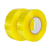Maxbell Maxbell 2 Pieces Packing Tape 196 Yard Clear Packing Tape for Warehouse Box Pet Hair Clear Yellow