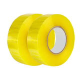 Maxbell Maxbell 2 Pieces Packing Tape 196 Yard Clear Packing Tape for Warehouse Box Pet Hair Clear Yellow