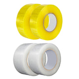 Maxbell Maxbell 2 Pieces Packing Tape 196 Yard Clear Packing Tape for Warehouse Box Pet Hair Clear Yellow