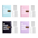 Maxbell Envelope Challenge Binder Budget Book for Budgeting Challenging Saving Money Black
