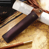 Maxbell Pen Protective Sleeve Easy to Use Pen Storage Organizer Waterproof Pen Pouch Coffee