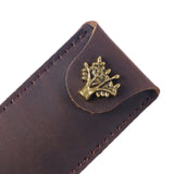 Maxbell Pen Protective Sleeve Easy to Use Pen Storage Organizer Waterproof Pen Pouch Coffee