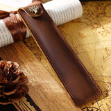 Maxbell Pen Protective Sleeve Easy to Use Pen Storage Organizer Waterproof Pen Pouch Brown
