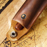 Maxbell Pen Protective Sleeve Easy to Use Pen Storage Organizer Waterproof Pen Pouch Brown