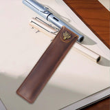 Maxbell Pen Protective Sleeve Easy to Use Pen Storage Organizer Waterproof Pen Pouch Brown