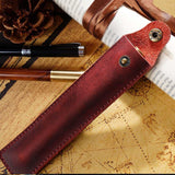 Maxbell Pen Protective Sleeve Easy to Use Pen Storage Organizer Waterproof Pen Pouch Red