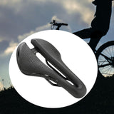 Maxbell Bicycle Saddle Waterproof Hollow Sturdy Bicycle Seat for Exercise Bike Women Black