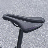 Maxbell Bicycle Saddle Waterproof Hollow Sturdy Bicycle Seat for Exercise Bike Women Black