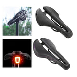 Maxbell Bicycle Saddle Waterproof Hollow Sturdy Bicycle Seat for Exercise Bike Women Black