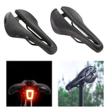 Maxbell Bicycle Saddle Waterproof Hollow Sturdy Bicycle Seat for Exercise Bike Women Black
