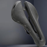 Maxbell Bicycle Saddle Waterproof Hollow Sturdy Bicycle Seat for Exercise Bike Women Black