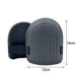 Maxbell 1 Pair EVA Foam Gardening Knee Pads Waterproof Knee Protector for Homeowners Black