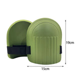 Maxbell 1 Pair EVA Foam Gardening Knee Pads Waterproof Knee Protector for Homeowners Green