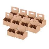 Maxbell 10x 4 Cup Drink Carrier to Go Coffee Cup Holder for Iced Coffee Drinks Juice 16cmx18cmx24cm