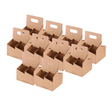 Maxbell 10x 4 Cup Drink Carrier to Go Coffee Cup Holder for Iced Coffee Drinks Juice 16cmx18cmx24cm