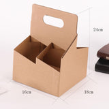 Maxbell 10x 4 Cup Drink Carrier to Go Coffee Cup Holder for Iced Coffee Drinks Juice 16cmx18cmx24cm