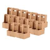 Maxbell 10x 4 Cup Drink Carrier to Go Coffee Cup Holder for Iced Coffee Drinks Juice 16cmx17.5cmx23cm