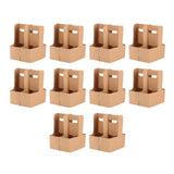 Maxbell 10x 4 Cup Drink Carrier to Go Coffee Cup Holder for Iced Coffee Drinks Juice 16cmx17.5cmx23cm