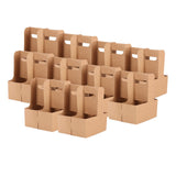 Maxbell 10x 4 Cup Drink Carrier to Go Coffee Cup Holder for Iced Coffee Drinks Juice 16cmx17.5cmx23cm