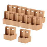 Maxbell 10x 4 Cup Drink Carrier to Go Coffee Cup Holder for Iced Coffee Drinks Juice 16cmx17.5cmx23cm