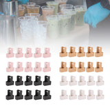 Maxbell 10 Pieces Drink Carrier with Handle Foldable for Bubble Tea Juice Milkshakes Pink