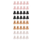 Maxbell 10 Pieces Drink Carrier with Handle Foldable for Bubble Tea Juice Milkshakes Pink