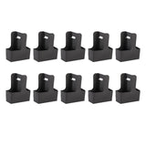 Maxbell 10 Pieces Drink Carrier with Handle Foldable for Bubble Tea Juice Milkshakes Black