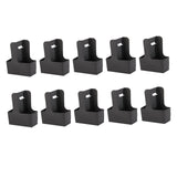 Maxbell 10 Pieces Drink Carrier with Handle Foldable for Bubble Tea Juice Milkshakes Black