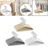 Maxbell 30Pcs Baby Clothes Hangers Coats Organization Flocked Velvet Clothes Hangers beige