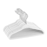 Maxbell 30Pcs Baby Clothes Hangers Coats Organization Flocked Velvet Clothes Hangers white