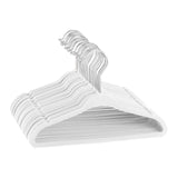 Maxbell 30Pcs Baby Clothes Hangers Coats Organization Flocked Velvet Clothes Hangers white